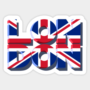 London 3D text Sticker